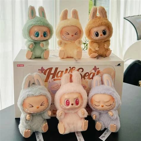 POP MART Labubu The Monsters Have A Seat Plush Doll Hot Figure Toy Keychain