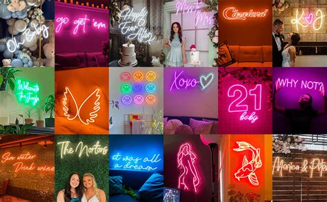 YGEQWK Custom Neon Sign Personalized Neon Signs Dimmable Neon Light