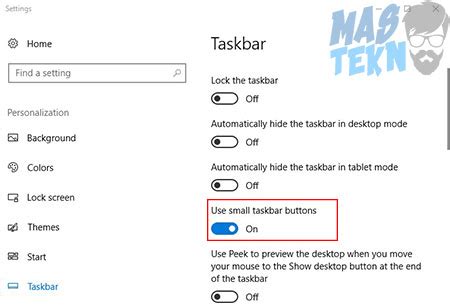 Cara Mengecilkan Icon Desktop Taskbar Windows