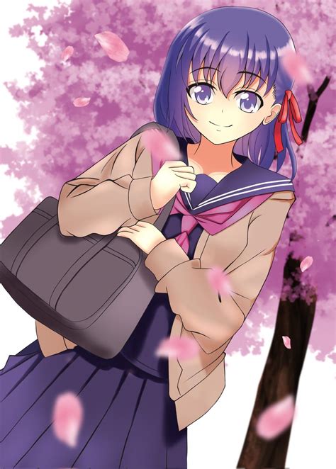 間桐桜 「中学生っぽい桜さん 」さくらい🌸まさののイラスト