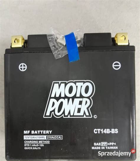 Akumulator Motocyklowy MotoPower CT14B BS 12V 12Ah 200A L Gliwice