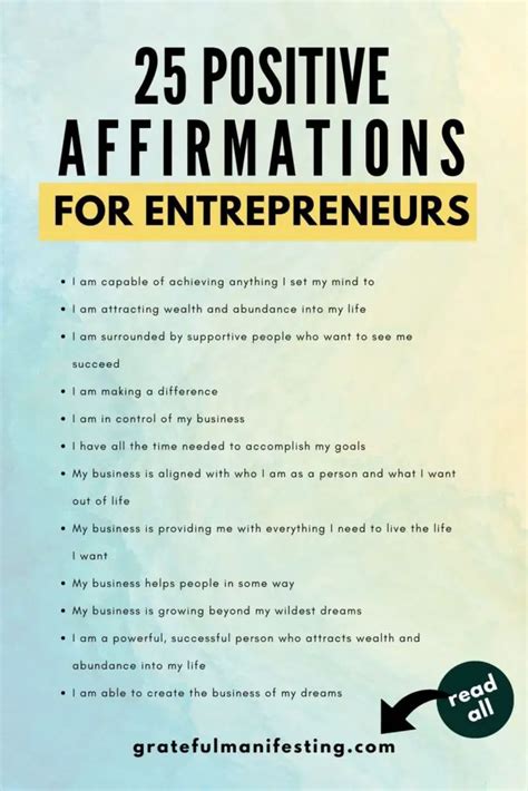 63 Manifestation Affirmations For Entrepreneurs Powerful To Attract