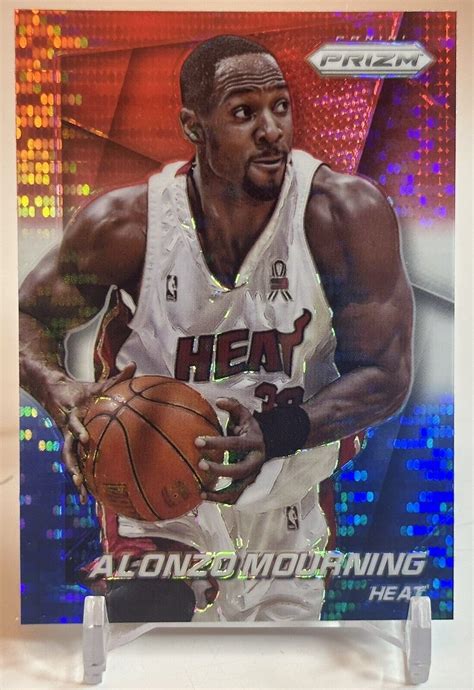 Panini Prizm Alonzo Mourning Red White Blue Pulsar Refractor