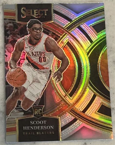 Scoot Henderson Carta Rookie Panini Select Silver Prizm Premier