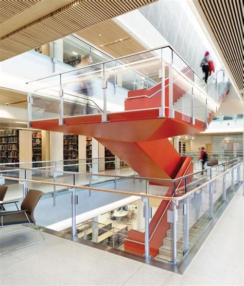 Modern Open Stair Design For Public Library Ideas Some Inspiring