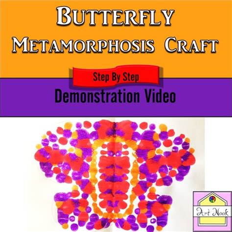 Butterfly Metamorphosis Craft Video Demonstration by Art Nook | TpT