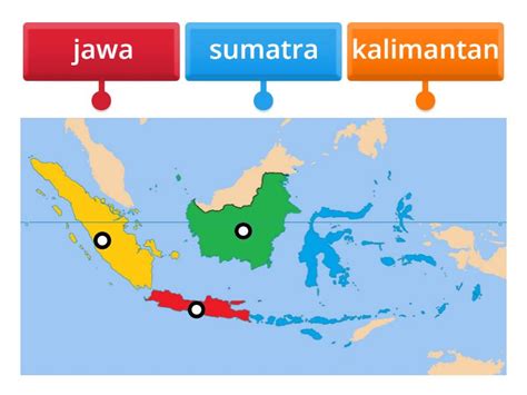 peta indonesia - Labelled diagram