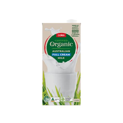 Buy Coles Organic Full Cream Milk Uht 1l Coles