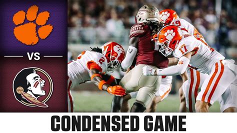 Clemson Vs Florida State Condensed Game 2022 Acc Football Youtube