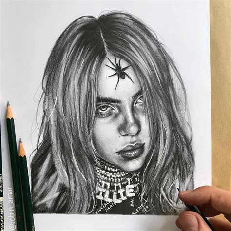 Billie Eilish By Artist Robin Amar From France 📷robinamar Pencil