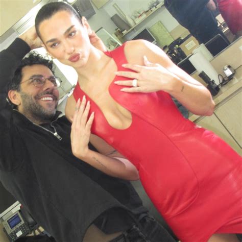 Red Hot Dua Lipa Gets Ready For A Night With Cbs