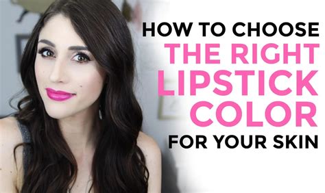 How To Choose The Right Lipstick Color For Your Skintone