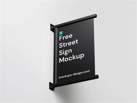 Rectangle metal sign mockup - Instant Download