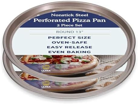 Amazon Destinymd Pizza Pan With Holes 2 Pack Carbon Steel