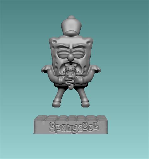 STL File Spongebob Squarepants Singing On The Stage 3D Printer