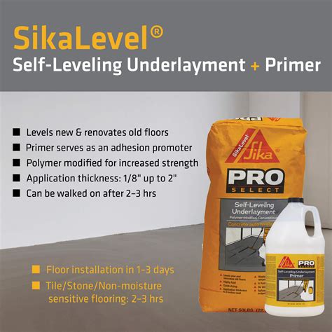 SikaLevel Self-Leveling Underlayment | SIKA