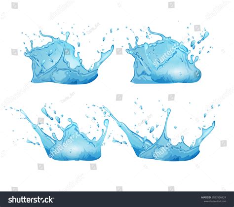 Water Splash Cartoon Vector Illustration Stock Vector (Royalty Free ...