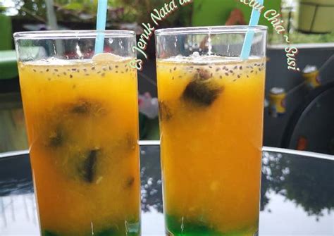 Resep Es Jeruk Nata De Coco Cincau Chia Seed Oleh Susi Cookpad