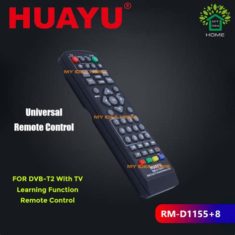 HUAYU RM-D1155+8 DVB-T2 UNIVERSAL REMOTE CONTROL With TV learning ...