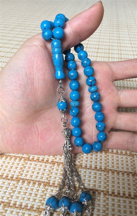 Free Shipping Muslim Gift Natural Turquoise Stone Material Prayer