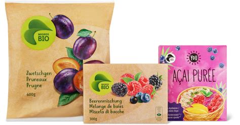 Alle Bio Früchte und Pürees 25 Rabatt Migros ab 28 02 2023