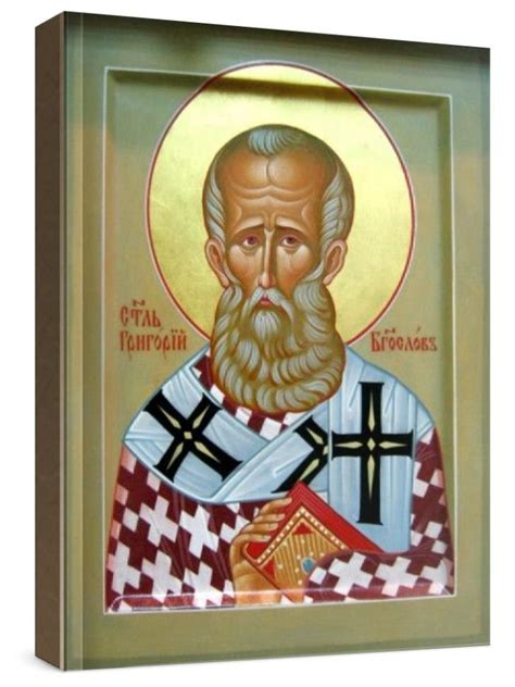 Григорий Богослов (рукописная икона), арт. 511-599 - Япос