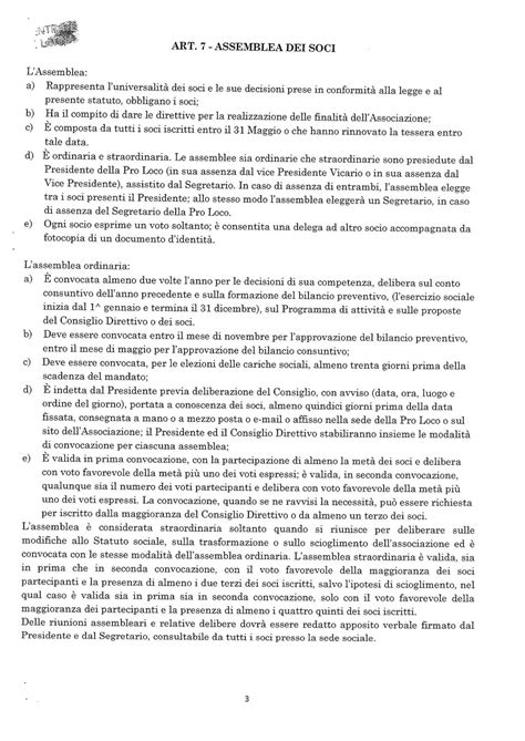 Statuto Dellassociazione Pro Loco San Felice Circeo