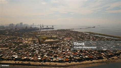 Aerial View Slums Of Manila The Poor District Philippines Manila Stock ...