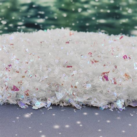 Fake Snow Flakes Iridescent,fairy Garden Snow,dollhouse Snow,christmas ...