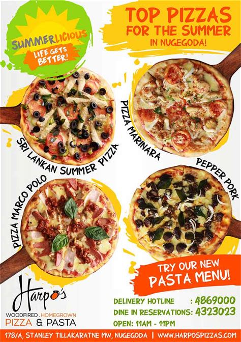 New Fresh Pastas Harpos Pizza Nugegoda Call 4323023