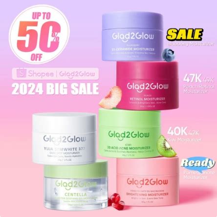 Jual GLAD2GLOW MOISTURIZER ALL VARIANT Pelembab Wajah Glad 2 Glow G2G