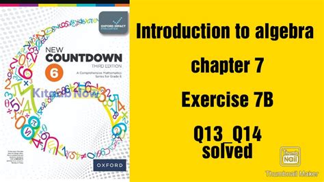 Oxford New Countdown Book 6 Third Edition Chapter 7 Exercise 7B