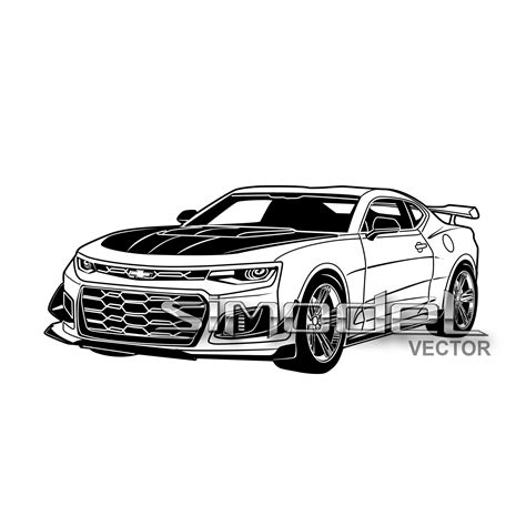 Chevrolet Camaro 2021 svg ai eps png png dxf svg y Etsy México