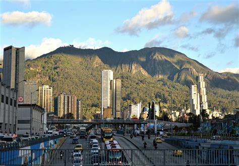 Bogotá's skyline and traffic - Becci Abroad