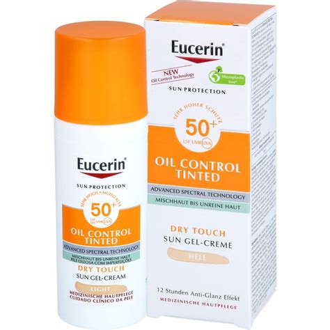 Eucerin Sun Oil Control Tinted Creme Lsf Hell Wir Leben Apotheken