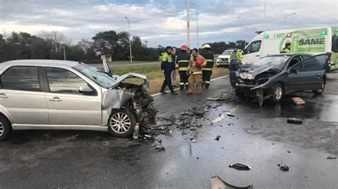 Conductora manejaba a contramano en una ruta chocó a 3 policías y se