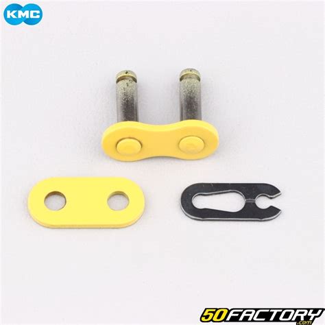 Yellow Kmc Reinforced Chain Quick Release Motorcycle Part