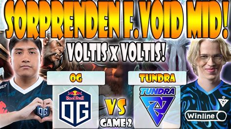 Og Vs Tundra Bo3 Game 2 Timado Wisper Cebbzm Vs Topsonpure Pgl