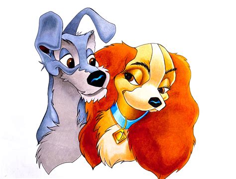 Lady And The Tramp Drawing