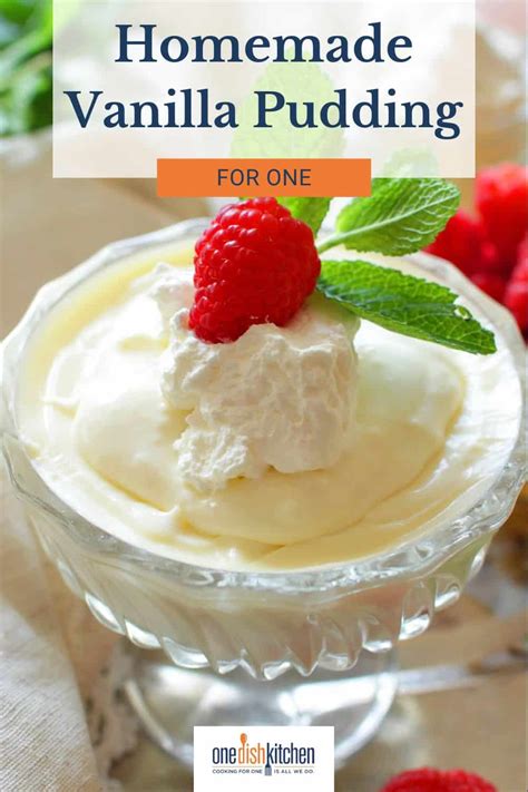 Easy Vanilla Pudding For One One Dish Kitchen