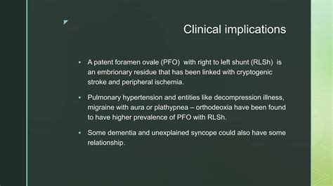 Patent foramen ovale | PPT