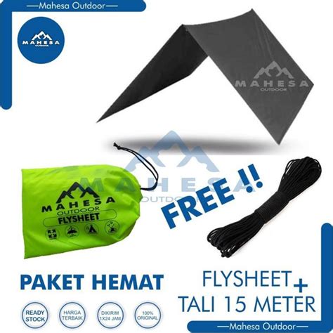 Jual Flysheet MAHESA 3x2 2x3 GRATIS Tali Panjang 15 Meter Atap Tenda