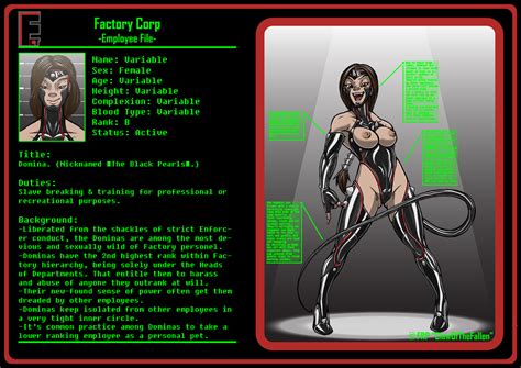 Factory Profiles Dominas By Clawofthefallen Hentai Foundry
