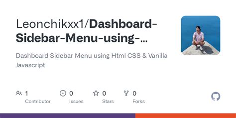 GitHub Leonchikxx1 Dashboard Sidebar Menu Using Html CSS Vanilla