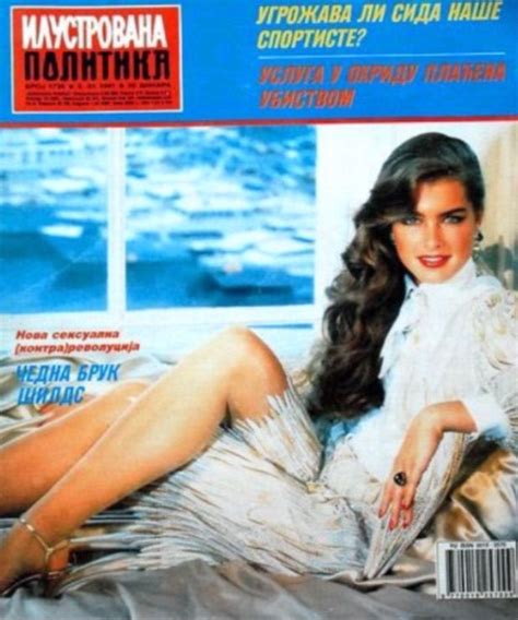 Brooke Shields Covers Ilustravona Politika Magazine Yugoslavia