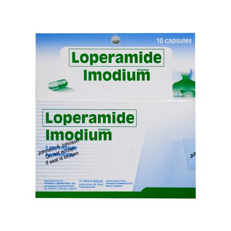 Loperamide Imodium Capsule 2mg 10 Capsules 1 Pack Shopee Philippines