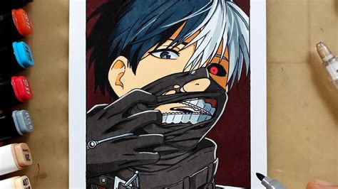 Cách Vẽ Kaneki Trong Bộ Tokyo Ghoul Ngạ Quỷ Vùng Tokyo Youtube