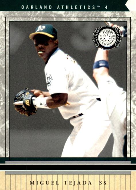 Fleer Patchworks Miguel Tejada Oakland Athletics Ebay