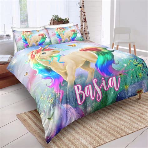 Personalized Custom Majestic Unicorn Bedding Set Unilovers