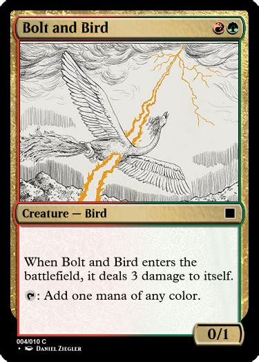 Lightning Bolt And Birds Of Paradise Rcustommagic